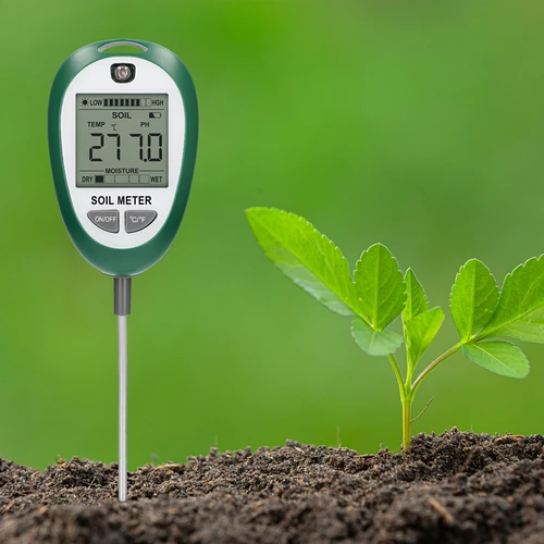 4-in-1 electronic soil tester - 10 ['electronic soil tester', ' ground moisture meter for plants', ' soil moisture meter', ' soil moisture meter for plants', ' soil acidity meter', ' soil insolation meter', ' soil temperature meter', ' optimum conditions for plant growth', ' electronic soil parameter measuring device', ' soil quality meter', ' soil moisture tester', ' multifunctional soil tester', ' modern soil meter for plants']