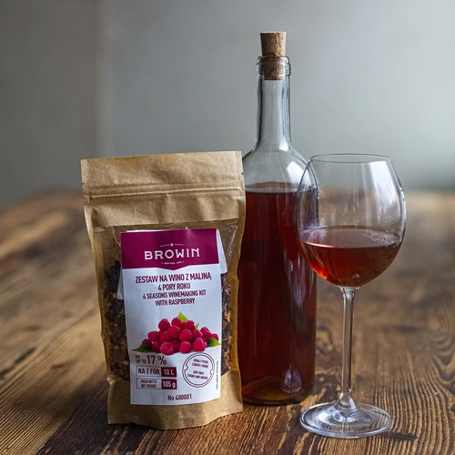 4 seasons winemaking kit - raspberry - 4 ['fruit wine', ' wine from fruit', ' flower wine', ' dried fruit wine', ' wine from dried fruit', ' raspberry wine', ' apple wine', ' chokeberry wine', ' hibiscus wine', ' wine blend', ' winemaking kit', ' winter wine', ' dried fruit', ' dried flowers', ' wine recipe ']