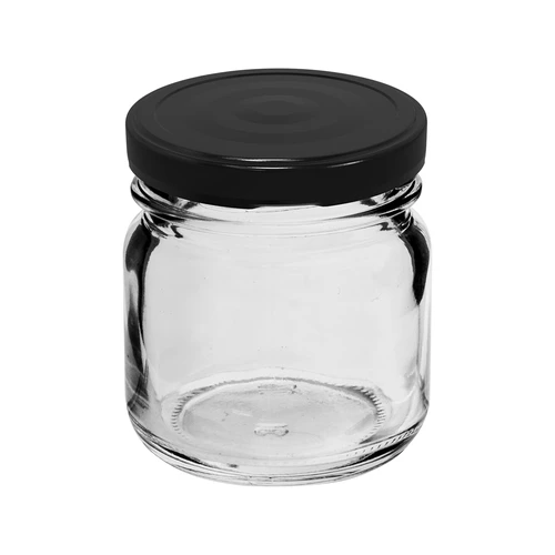 40ml twist off glass jar with coloured lid , Ø43 - 10 pcs. - 2 ['jam jar', ' jar with decorative cap', ' twistoff jar', ' 40 ml jar', ' honey jars']