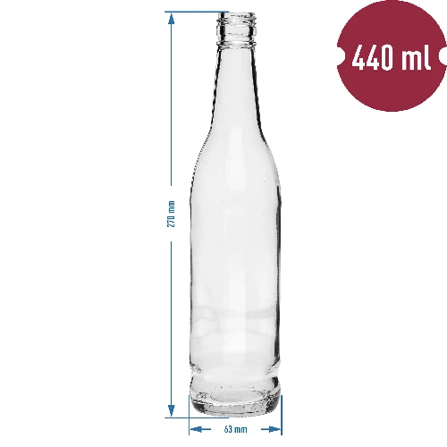 440 ml bottle with screw cap - 6 pcs - 6 