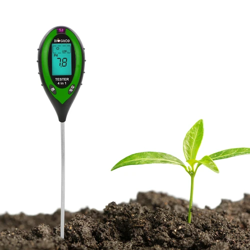 4in1 Electronic soil tester - pH, moisture, light determonation , temperature - 5 ['Electronic soil tester', ' moisture meter for plants', ' soil moisture meter', ' plant moisture meter indoor', ' moisture meter plant', ' plant water meter', ' plant moisture meter', ' soil meter', ' soil moisture sensor', ' water meter for house plants', ' soil moisture tester']