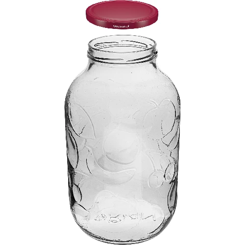 5 L jar with burgundy screw lid Ø100 - 2 