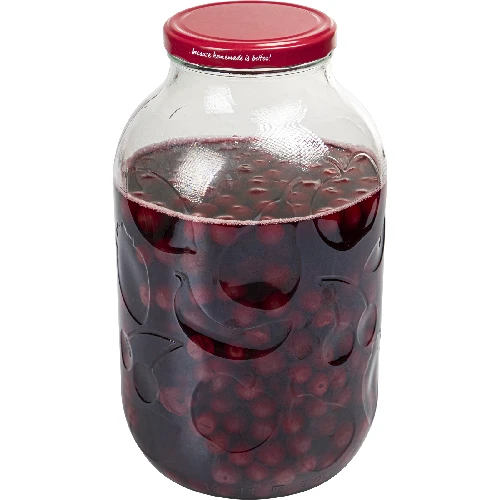 5 L jar with burgundy screw lid Ø100 - 4 