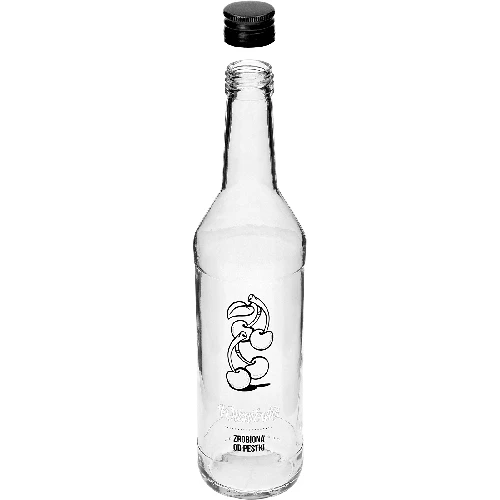 500 ml bottle with screw cap, with Cherry infusion liqueur print, 4 pcs - 6 ['cherry infusion liqueur', ' infusion liqueur from cherries', ' bottle for infusion liqueurs', ' bottles for infusion liqueurs', ' bottle with screw cap', ' bottles with print', ' glass with print', ' glass bottles', ' glass bottles with screw caps']