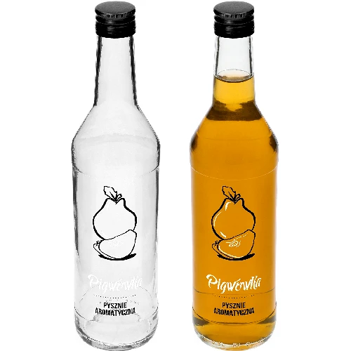 500 ml bottle with screw cap, with Quince infusion liqueur print, 4 pcs - 4 ['quince infusion liqueur', ' bottle for quince infusion liqueur', ' bottle for infusion liqueurs', ' bottles for infusion liqueurs', ' bottle with screw cap', ' bottles with print', ' glass with print', ' glass bottles', ' glass bottles with screw caps']