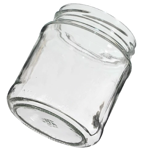 500ml twist off glass jar with golden lid Ø82/6 - 6 pcs. - 6 ['jars', ' small jars', ' jar', ' glass jar', ' glass jars', ' jar with lid', ' jars for preserves', ' canning jars', ' jars for spices', ' jam jar', ' jar for jam', ' honey jar', ' jar for honey ']