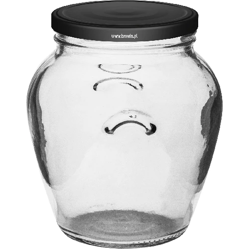 580 ml twist-off jar with black lids - 6 pcs - 2 ['set of jars', ' pickling jars', ' jam jars', ' jam jar', '  jars with screw caps', ' jars fi 82', ' jars with screw caps 6 hooks', ' jars with black caps', ' for preserves', ' honey jar', ' 0', '5 L jar']