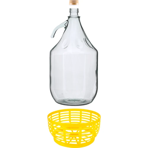 5l glass carboy / gallon with screw cap "Dama" - 2 ['wine demijohn', ' demijohn for wine', ' wine carboy', ' wine bottle', ' bottle for wine', ' wine container', ' tinted glass demijohn for wine', ' tinted glass demijohn', ' tinted glass demijohn for wine', ' 50l wine demijohn', ' 50l wine demijohn castorama', ' 50l demijohn for wine', ' 50l demijohn for wine castorama', ' wine demijohn', ' wine demijohn castorama', ' carboy in wicker', ' carboy in wicker basket ']