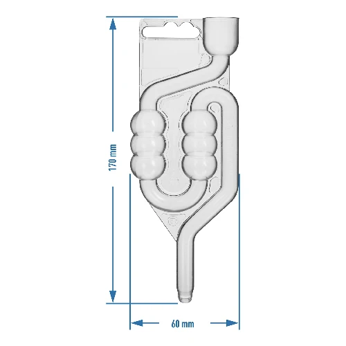 6-chamber plastic airlock - 3 ['airlock', ' shatterproof airlock', ' plastic airlock', ' large airlock', ' airlock for fermentation', ' airlock for wine', ' airlock for batches', ' airlock for brine-pickling', ' browin 6-chamber airlock']