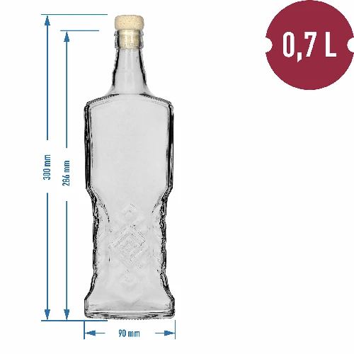 700 ml ‘Kredensowa’ bottle with a stopper - 5 