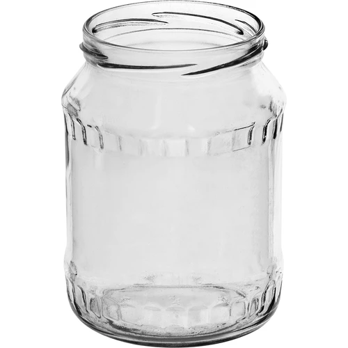 720 ml twist-off jar with colourful Ø82/6 lid - 6 pcs - 4 ['set of jars', ' jam jars', ' preserve jar', ' jar for preserves', ' jars with twist-off lids', ' Ø82 jars', ' jars with colourful lids', ' jars for preserves', ' weck-type jars', ' jars for meat', ' jar meat', ' jars for pasteurising', ' jarred meat']