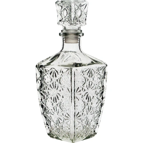 750ml decanter with decorative stars  - 1 ['"carafe', ' whisky carafe', ' engraved carafe', ' water carafe', ' carafe for whisky', ' carafes', ' carafe for water', ' carafe ikea', ' crystal carafe', ' carafes for whisky', ' carafe krosno', ' liqueur carafe', ' carafe with stopper\n"']