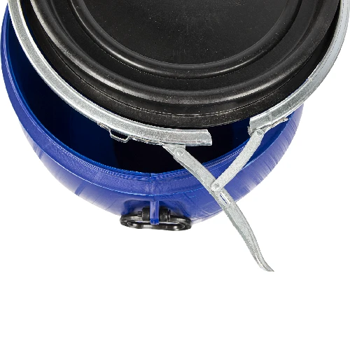 80 L Barrel / Drum with clamp ring, blue colour - 8 ['pickling barrels', ' cucumber barrel', ' cabbage barrel', ' cucumber pickling barrel', ' cabbage pickling barrel', ' rain barrel', ' rain barrel', ' barrel for collecting rainwater', ' lockable barrel', ' food barrel', ' barrel with clamping ring', ' plastic barrel', ' good barrel', ' blue barrel']