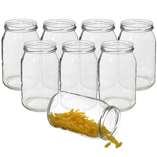 900ml twist off glass jar Ø82/6 - 8 pcs. - 5 ['jars', ' glass jar', ' glass jars', ' jars for preserves', ' canning jars', ' jars for cucumbers', ' honey jar ']