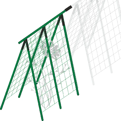 A-Frame plant support with trellis netting (stakes , netting , connectors) - 5 ['rack for garden', ' garden rack']