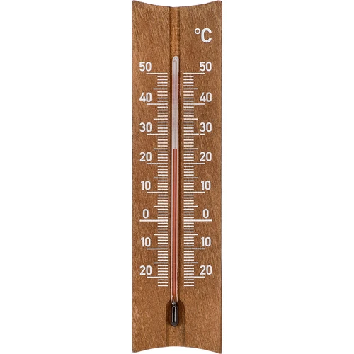 A room thermometer with a pattern (-20°C to +50°C) 15cm, bronze  - 1 ['indoor thermometer', ' room thermometer', ' thermometer for indoors', ' home thermometer', ' thermometer', ' wooden room thermometer', ' thermometer legible scale', ' thermometer with reinforced capillary']