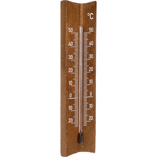 A room thermometer with a pattern (-20°C to +50°C) 15cm, bronze - 2 ['indoor thermometer', ' room thermometer', ' thermometer for indoors', ' home thermometer', ' thermometer', ' wooden room thermometer', ' thermometer legible scale', ' thermometer with reinforced capillary']