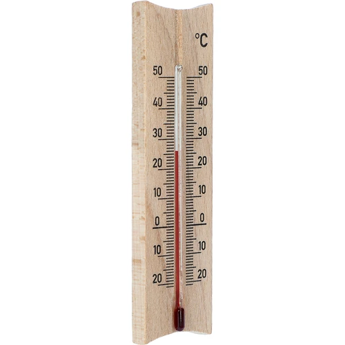 A room thermometer with a pattern (-20°C to +50°C) 15cm mix - 3 ['indoor thermometer', ' room thermometer', ' thermometer for indoors', ' home thermometer', ' thermometer', ' wooden room thermometer', ' thermometer legible scale', ' thermometer with reinforced capillary']