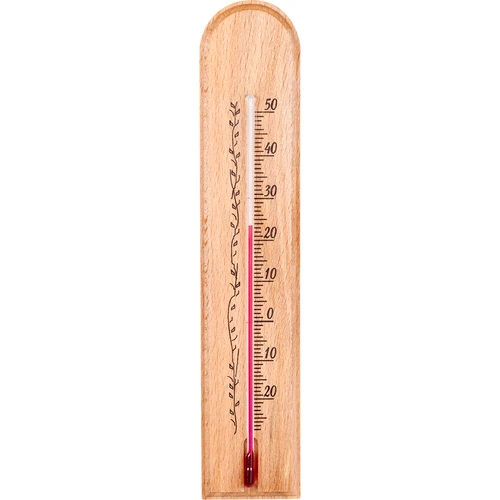 Room temp. thermometer, wooden, 200 mm - Laboratory equipment