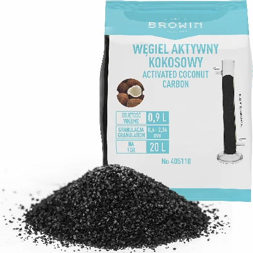 Activated carbon Activsorb 900ml (460g) - 4 ['powdered active carbon', ' coconut carbon', ' active carbon for alcohol', ' active carbon for alcohol filtration', ' active carbon for distillate filtration', ' alcohol additives', ' Coobra']