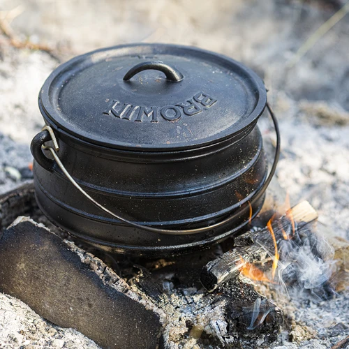 African cauldron, cast iron, 7 L - Safari - 19 ['cast iron cauldron', ' campfire cauldron', ' gypsy cauldron', ' Hungarian cauldron', ' goulash from cauldron', ' grill']