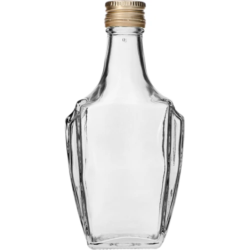 Art Deco Bottle 250 ml with a cap  - 1 ['bottle for liqueur', ' bottles for liqueur', ' bottle for alcohol', ' decorative bottles for alcohol', ' glass bottle for alcohol', ' bottles for moonshine for a wedding', ' bottle for liqueur', ' decorative bottles', ' bottle for vodka', ' bottle for vodka']