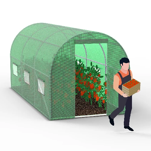 Backyard greenhouse (plastic) 2x4.5x2 m - 14 ['greenhouse', ' backyard greenhouse', ' tunnel', ' plastic tunnel', ' backyard tunnel', ' robust backyard greenhouses', ' home greenhouse', ' backyard greenhouse price']