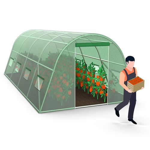 Backyard greenhouse (plastic) 3x6x2 m - 15 ['backyard greenhouse', ' backyard tunnel', ' plastic greenhouse', ' tunnel', ' plastic tunnel', ' tunnel made of plastic', ' small backyard greenhouse', ' large backyard greenhouse', ' robust backyard greenhouses', ' closed plastic greenhouse', ' backyard greenhouse with windows', ' home greenhouse', ' backyard hothouse']