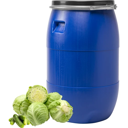 Barrel for cabbage 85 L, with a pressure band, blue, Sterk - 2 ['pickling barrels', ' barrels for pickles', ' cucumber barrel', ' cabbage barrel', ' barrel for cucumber pickling', ' barrel for cabbage pickling', ' sealed barrel', ' food barrel', ' plastic barrel', ' barrel from plastic', ' good barrel', ' capacious barrel', ' blue barrel', ' airtight barrel', ' barrel with band', ' barrel with pressure band', ' barrel with lid', ' barrel with steel band', ' rainwater barrel', ' barrel for rainwater', ' 85-litre barrel']