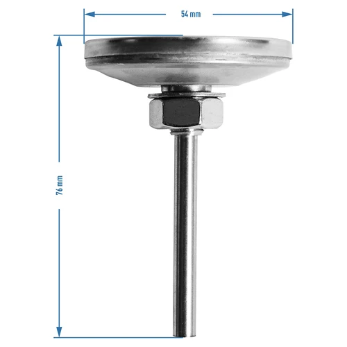 BBQ Smoker Thermometer (0°C to +250°C) 5,2cm - 8 ['bbq thermometer gauge', ' bbq thermometer', ' barbecue thermometer', ' barbeque thermometer', ' bbq temperature gauge', ' smoker thermometer', ' meat thermometer for grilling']