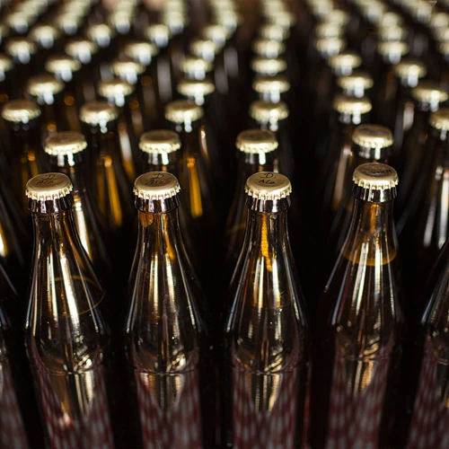 Beer bottle 500 ml - carton of 12 pcs. - 6 ['beer bottles', ' capping bottle', ' cider bottle', ' 0.5 L bottle', ' 500 ml bottle', ' brown glass bottle']