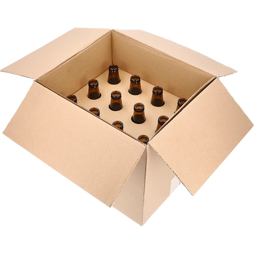 Beer bottle 500 ml - carton of 12 pcs. - 10 ['beer bottles', ' capping bottle', ' cider bottle', ' 0.5 L bottle', ' 500 ml bottle', ' brown glass bottle']