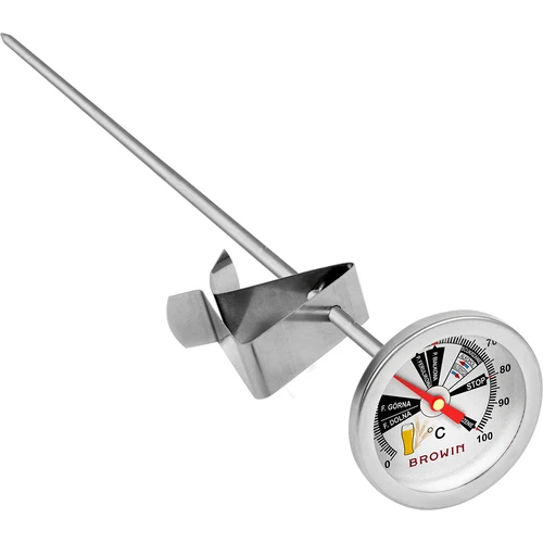 Beer brewing thermometer (0°C to +100°C) 31,5cm  - 1 ['kitchen thermometer', ' cooking thermometer', ' beer brewing thermometer', ' beer thermometer', ' wort thermometer', ' long thermometer for beer brewing']