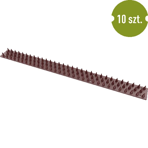 Bird control battens, 10 pcs - brown - 3 ['bird spike strip', ' strip against birds', ' bird scaring', ' how to repel birds', ' bird repelling strip']