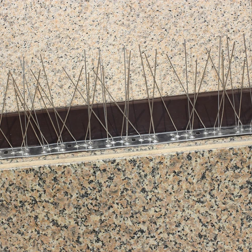 Bird spikes, on metal strip, 10 pcs. - 12 ['bird repellent', ' bird spikes', ' bird spikes', ' metal spike repellent', ' steel pigeon spikes', ' windowsill spikes', ' bird spike strip', ' bird spike strip', ' stainless bird strips', ' bird protection', ' pigeon protection', ' facade protection against birds', ' bird deterrence', ' clean windowsill', ' spikes on a metal strip', ' set of bird spikes', ' effective protection against pigeons', ' birds', ' bird deterrent spikes', ' bird deterrent strips', ' how to effectively deter birds', ' bird-safe spikes', ' bird-safe spike strips']