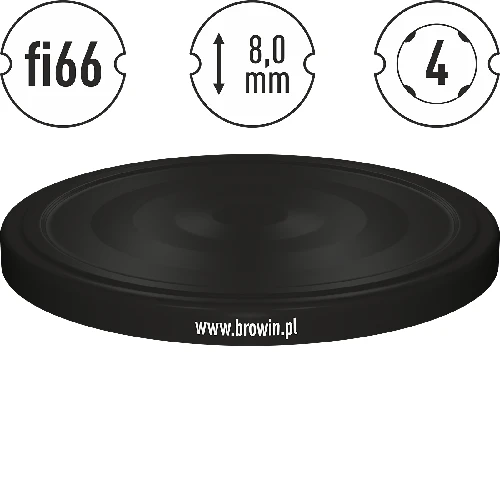 Black lid Ø 66/4 - 10 pcs - 4 ['jar lid', ' 4-lug jar lid', ' black jar lid', ' jar lid', ' jar lid', ' jar lid fi 66', ' 4-lug jar lid', ' twist off jar lid', ' TO jar lid', ' 10-lug jar lid']