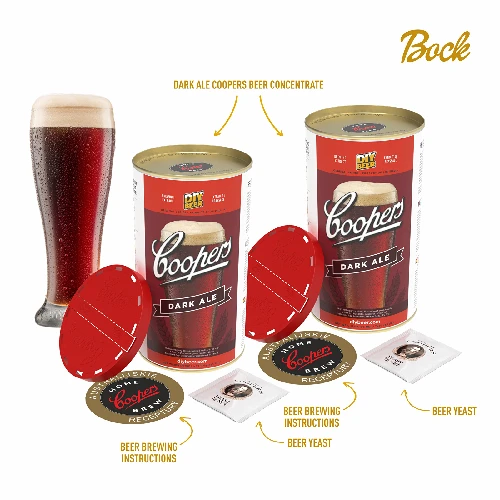 Bock beer kit, 17 L - 2 ['ale beer', ' dark beer', ' home brewed beer', ' how to make beer', ' brew kit', ' brewkit beer', ' bock beer', ' coopers beer']