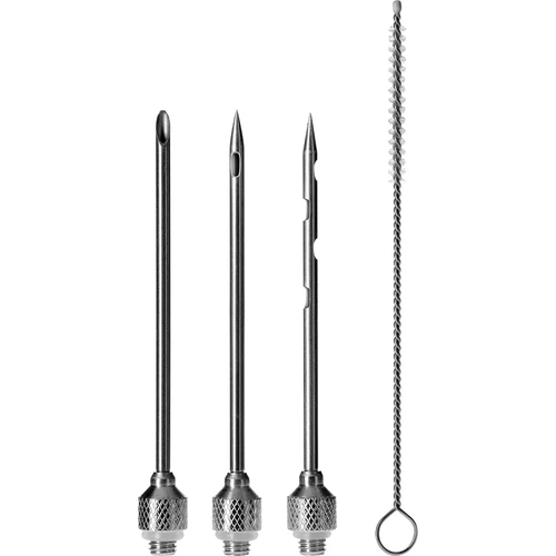 Brine injector 30 ml + 3 needles + cleaner - 4 ['home-made cold cuts', ' home-made meat and cold cuts', ' ham', ' meat', ' home-made products', ' dinner', ' curing meat', ' injection', ' injection machines', ' meat syringe', ' stainless steel needles', ' injection needle', ' pickling', ' undercuring', ' gray eyes in the sausage', ' smoking']