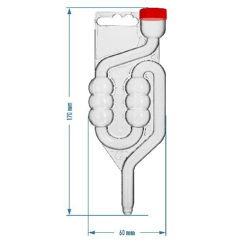 Bubbler plastic airlock with red dust cap, 6 chambers - 3 ['"fermentation tube', ' glass fermentation tube', ' fermentation', ' fermentation tube how much water', ' how much water for fermentation tube', ' quiet fermentation tube', ' fermentation tube how to make', ' fermentation tube castorama', ' cork with fermentation tube', ' fermentation tube for wine', ' fermentation tube where to buy', ' why water moves back in fermentation tube', ' must', ' must protection', ' homemade wine\n"']