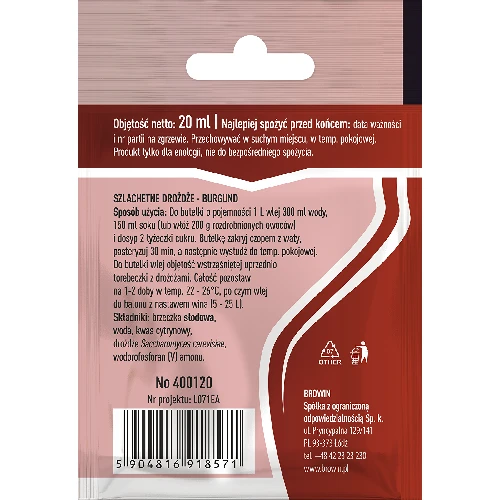 Burgund winemaking yeast, 20 ml - 2 ['winemaking yeast', ' burgund yeast', ' yeast for red wine', ' liquid yeast', ' liquefied yeast', ' browin yeast', ' biowin yeast', ' yeast for wine', ' winemaking', ' winemaking equipment', ' standard yeast for wine']