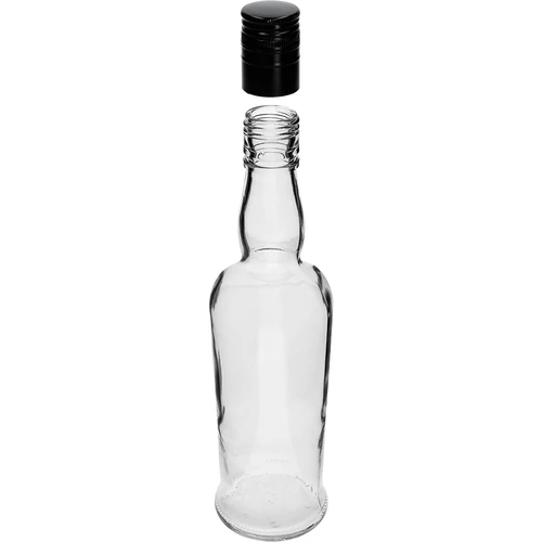 ‘Captain’s’ 500 ml bottle with a screw cap - 6 pieces - 3 ['whisky bottle', ' bottle glass', ' homemade wine bottle', ' transparent bottle', ' bottle with cap', ' 500 ml bottle', ' monopoly bottle']