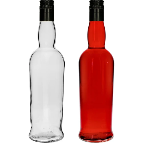 ‘Captain’s’ 700 ml bottle with a screw cap - 6 pieces - 4 ['whisky bottle', ' bottle glass', ' homemade wine bottle', ' transparent bottle', ' bottle with cap', ' 700 ml bottle', ' monopoly bottle']