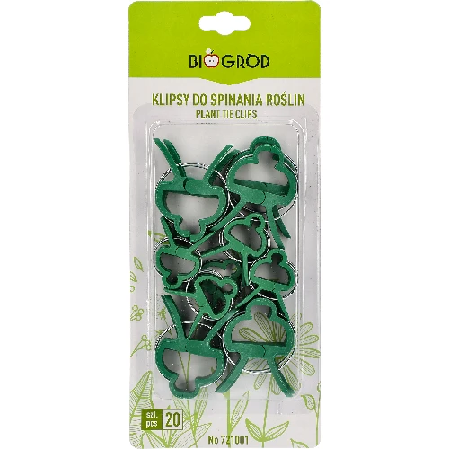 Clips for fastening plants, 20 pcs (8 pcs - Ø11 mm, 12 pcs - Ø8 mm) - 3 ['plant plates', ' plant labelling plates', ' for plant labelling', ' plant information plates', ' plant boards']