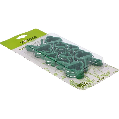 Clips for fastening plants, 20 pcs (8 pcs - Ø11 mm, 12 pcs - Ø8 mm) - 4 ['plant plates', ' plant labelling plates', ' for plant labelling', ' plant information plates', ' plant boards']