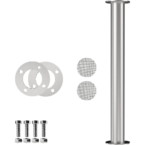 Column connector - 500 mm - 3 ['distillation', ' distiller', ' distiller module', ' column coupler', ' for alcohol', ' modular distillation system', ' catalytic filter', ' prism springs', ' stainless wire balls']