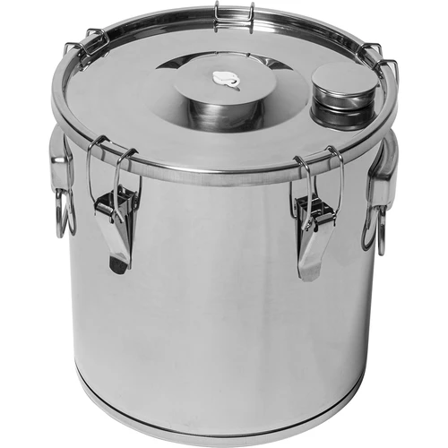 Container for fermenting and distilling - stainless steel, 18 L, 5 catches - 2 