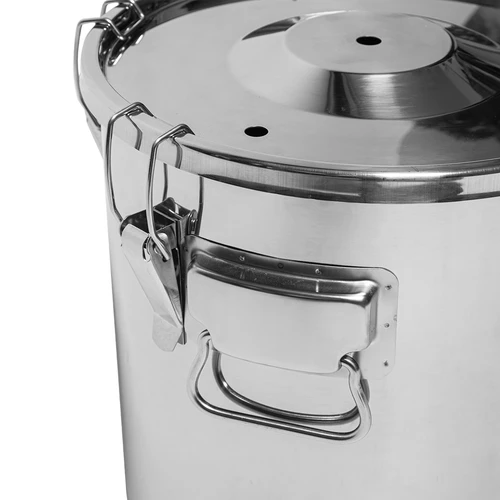 Container for fermenting and distilling - stainless steel, 18 L, 5 catches - 12 