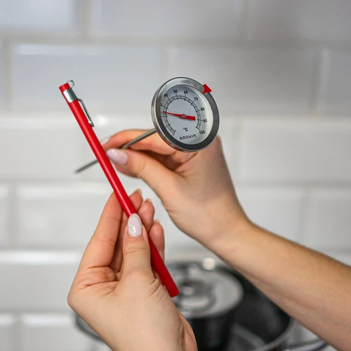 Cooking thermometer (0°C to +100°C) 17,5cm - 3 ['temperature', ' food thermometer', ' catering thermometer', ' thermometer for food', ' food thermometer with probe', ' meat thermometer', ' thermometer with probe', ' kitchen thermometer with probe', ' meat probe', ' roasting thermometer', ' oven thermometer']