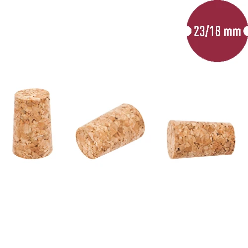 Cork stopper 23/18 mm, 100 pcs - 2 ['cork', ' cork for wine', ' bottle cork', ' wine stopper', ' wine bottles with corks']