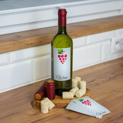 Corks + heat shrink capsules set , 8pcs. - 5 ['cork', ' cork for wine', ' bottle cork', ' wine stopper', ' wine bottles with corks', ' agglomerated cork', ' natural cork', ' labels for homemade wine', ' stickers for homemade wine', ' homemade wine label', ' homemade wine bottle stickers', ' self-adhesive labels', ' perforated wine foils', ' foil for bottleneck', ' heat shrink bottle foils', ' heat shrink foils', ' foil for bottles']